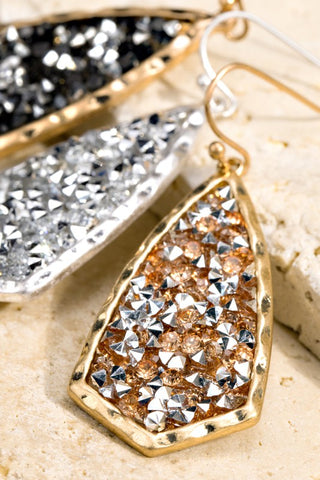 Glitter Stone Dangle Earring